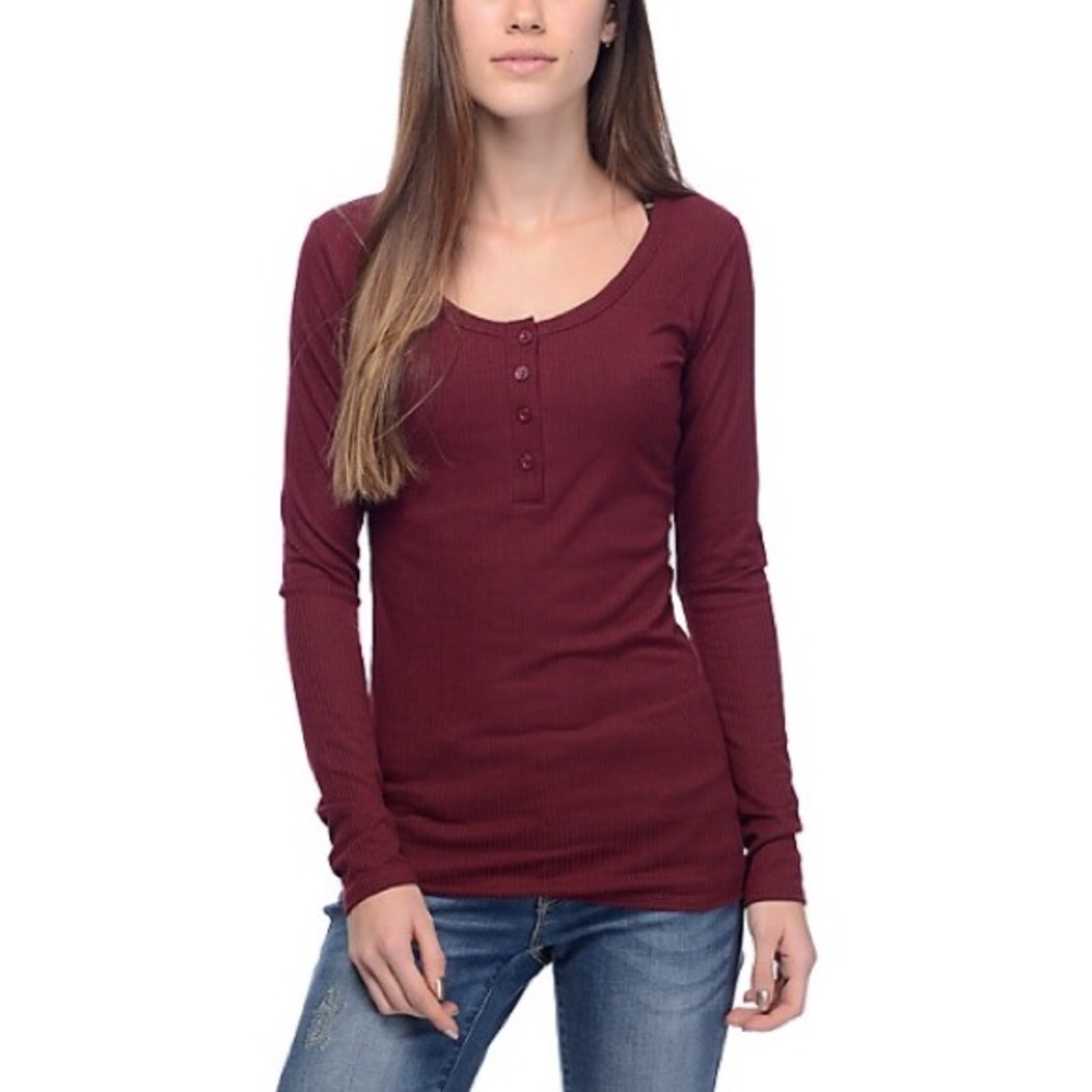 helle dark red ling sleeve